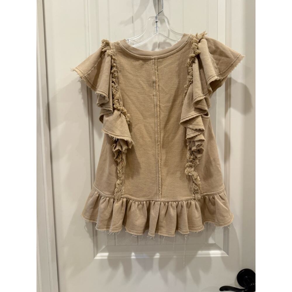 Pilcro Short-Sleeve Ruffled Fringe Top - Picture 3 of 6